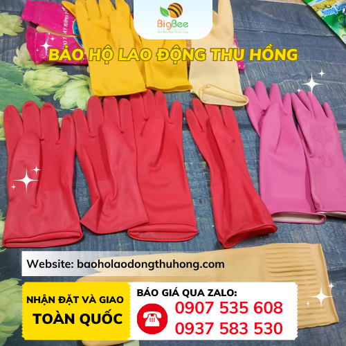 Găng tay cao su gia dụng Hướng Dương Găng tay cao su gia dụng Hướng Dương chống hoá chất giá tốt