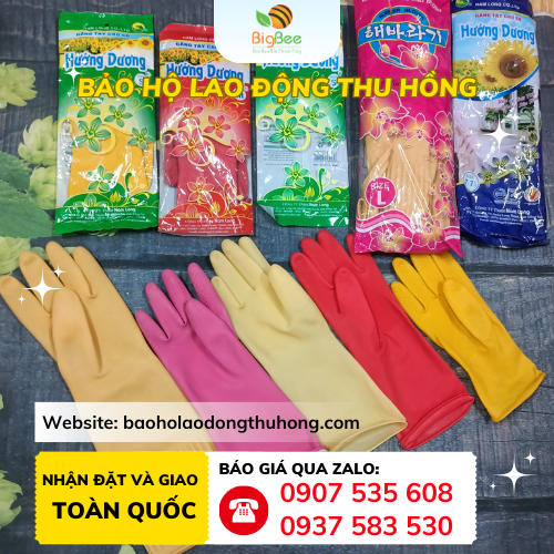 Găng tay cao su gia dụng Hướng Dương Găng tay cao su gia dụng Hướng Dương