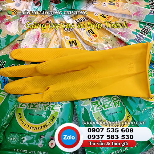Găng tay cao su gia dụng rửa chén Hợp Thành 01 Găng tay cao su gia dụng rửa chén Hợp Thành 01