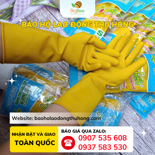 Găng tay sao Biển size S Găng tay cao su gia dụng Sao Biển size S chống hoá chất