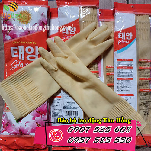 găng tay cao su Hàn Quốc Gloves