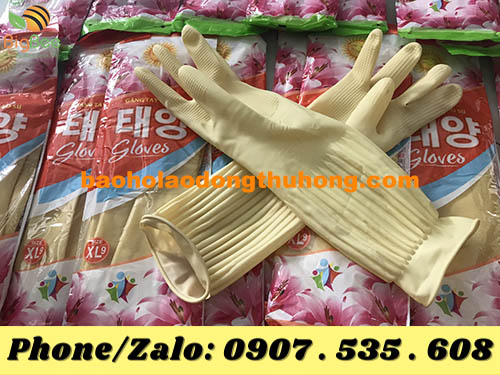 găng tay cao su Hàn Quốc