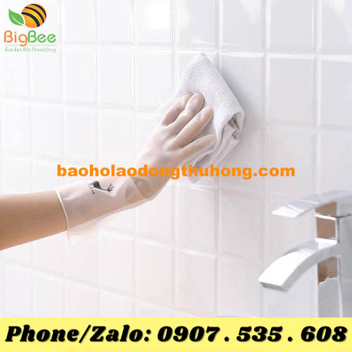 găng tay cao su hình hươu trắng trong