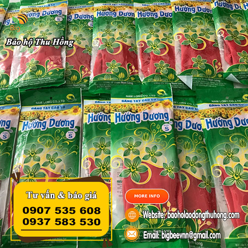 Găng tay cao su Hướng Dương an toàn, bảo vệ da tay Găng tay cao su Hướng Dương an toàn, bảo vệ da tay