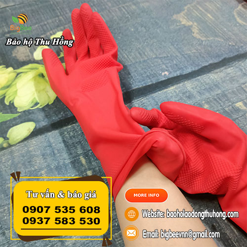 Găng tay cao su Hướng Dương chống hóa chất S M L