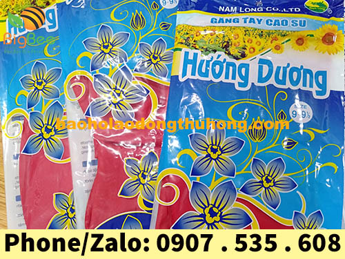 găng tay cao su hướng dương nam long size trung