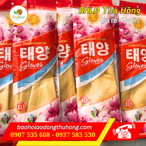 Găng tay cao su Mặt Trời Hàn Quốc Găng tay cao su Mặt Trời Hàn Quốc