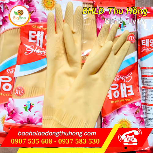 Găng tay cao su Mặt Trời loại dài Găng tay cao su Mặt Trời loại dài