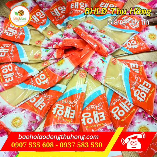 Găng tay cao su Mặt Trời sẵn hàng bỏ sỉ Găng tay cao su Mặt Trời sẵn hàng bỏ sỉ