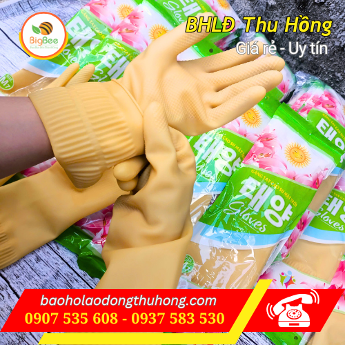 Găng tay cao su Mặt Trời siêu dai bền Găng tay cao su Mặt Trời siêu dai bền