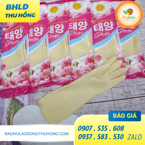Găng tay cao su mặt trời size S - M - L sỉ giao tận nơi Găng tay cao su mặt trời size S - M - L sỉ giao tận nơi