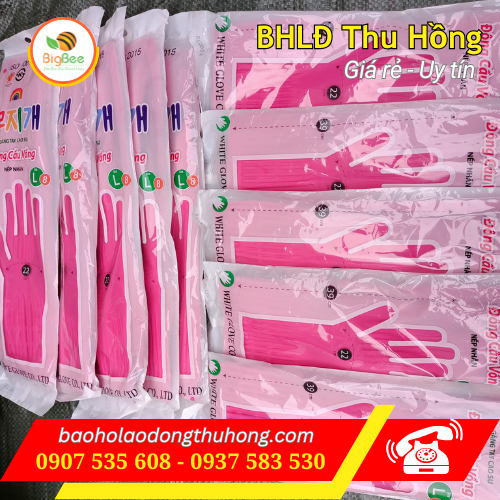 Găng tay cao su thiên nhiên Đông Cầu Vồng size L chống hóa chất Găng tay cao su thiên nhiên Đông Cầu Vồng size L chống hóa chất
