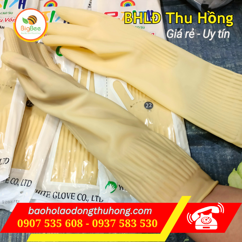 Găng tay cao su thiên nhiên Đông Cầu Vồng size L dài 39cm Găng tay cao su thiên nhiên Đông Cầu Vồng size L dài 39cm