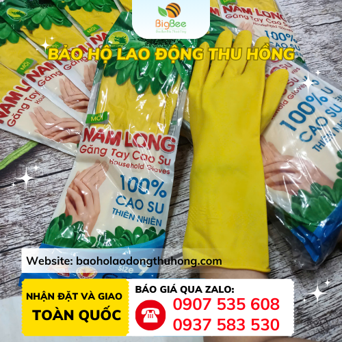 Găng tay cao su thiên nhiên Nam Long Găng tay cao su thiên nhiên Nam Long rửa chén, dọn dẹp