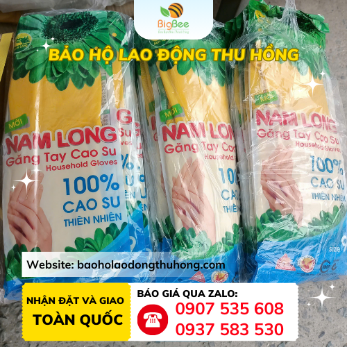 Găng tay cao su thiên nhiên Nam Long Găng tay cao su thiên nhiên Nam Long