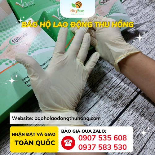 Găng tay cao su y tế không bột Vglove an toàn cho y tế Găng tay cao su y tế không bột Vglove an toàn cho y tế