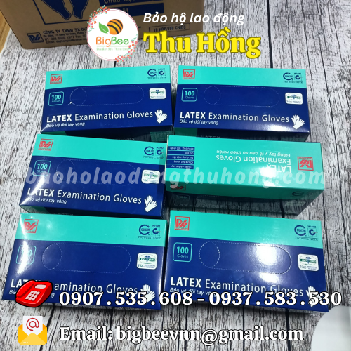 Găng tay cao su y tế Latex có bột bán sỉ tại Thu Hồng Găng tay cao su y tế Latex có bột bán sỉ tại Thu Hồng