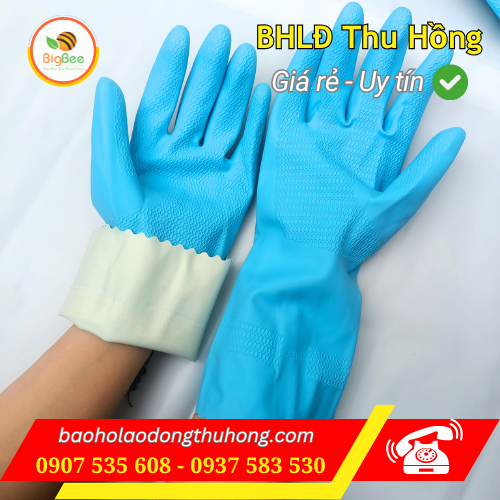 Găng tay chế biến thuỷ sản Nam Long làm từ cao su thiên nhiên Găng tay chế biến thuỷ sản Nam Long làm từ cao su thiên nhiên