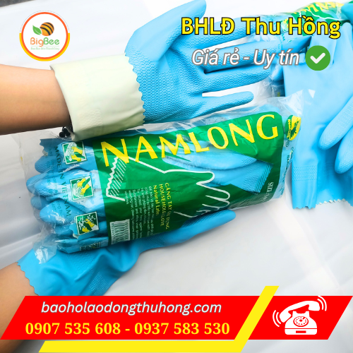 Găng tay chế biến thuỷ sản Nam Long size 7 8 9 Găng tay chế biến thuỷ sản Nam Long size 7 8 9