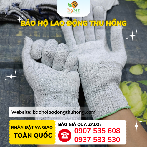 Găng tay chống cắt muối tiêu Găng tay chống cắt muối tiêu bền - rẻ - hiệu quả