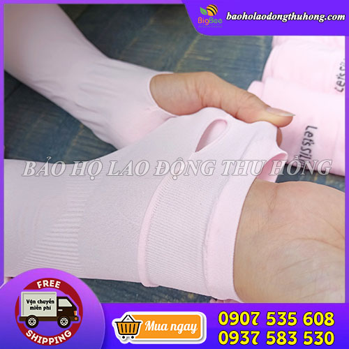Găng tay chống nắng Lets Slim xỏ ngón che mu bàn tay Găng tay chống nắng Lets Slim xỏ ngón che mu bàn tay
