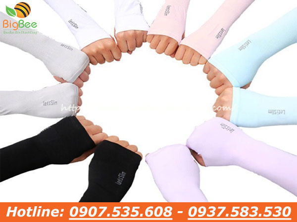 găng tay chống nắng xỏ ngón