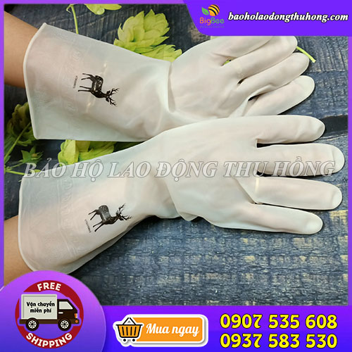Găng tay con hươu loại dài 30cm dùng rửa chén, giặt giũ Găng tay con hươu loại dài 30cm dùng rửa chén, giặt giũ