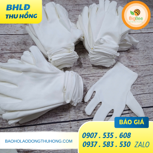 Găng tay cotton màu trắng giá rẻ Găng tay cotton màu trắng giá rẻ