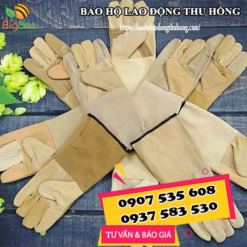 Găng tay da hàn dài 2 lớp nhiều màu giá rẻ nhất