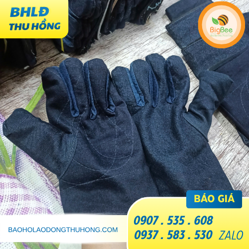 Găng tay Jean lót nỉ dày dặn, khó rách Găng tay Jean lót nỉ dày dặn, khó rách