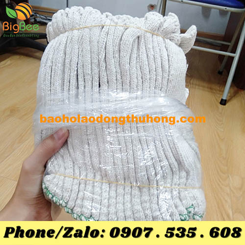 găng tay len kem màu trắng sử dụng cho mọi ngành nghề