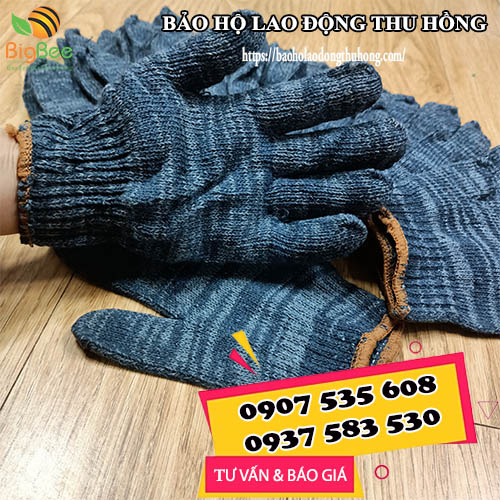 Găng tay len màu xám đen chống nóng chống cắt hiệu quả Găng tay len màu xám đen chống nóng chống cắt hiệu quả