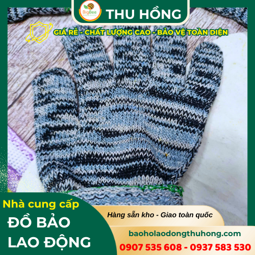 Hình ảnh sản phẩm găng tay len muối tiêu 90g Găng tay len muối tiêu 90g