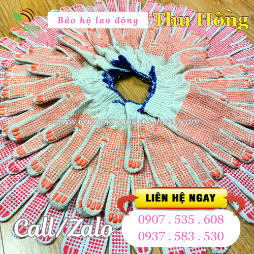 Găng tay len phủ hạt nhựa 60g giá sỉ rẻ từ 500 đôi Găng tay len phủ hạt nhựa 60g giá sỉ rẻ từ 500 đôi