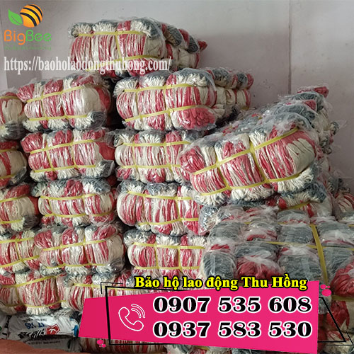 găng tay len phủ nhựa đỏ giá rẻ cạnh tranh