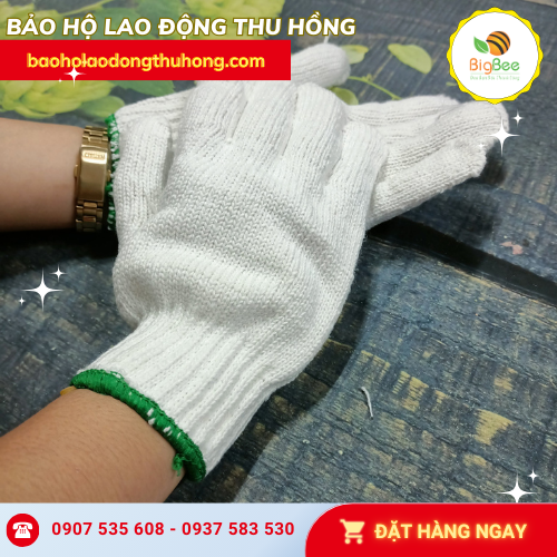 Găng tay len trắng tẩy sạch sẽ ít bị cũ Găng tay len trắng tẩy sạch sẽ ít bị cũ