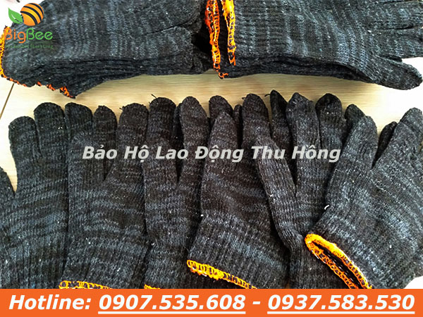 Găng tay len xám đen giá rẻ 60g 70g