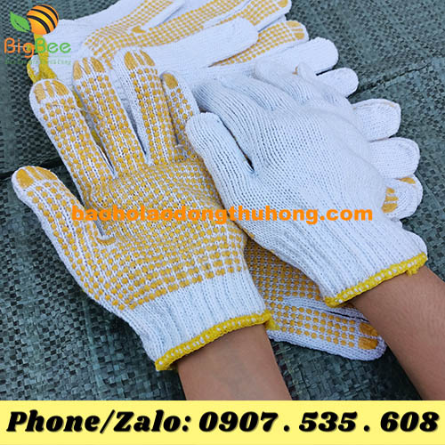 găng tay leo núi phủ hạt nhựa