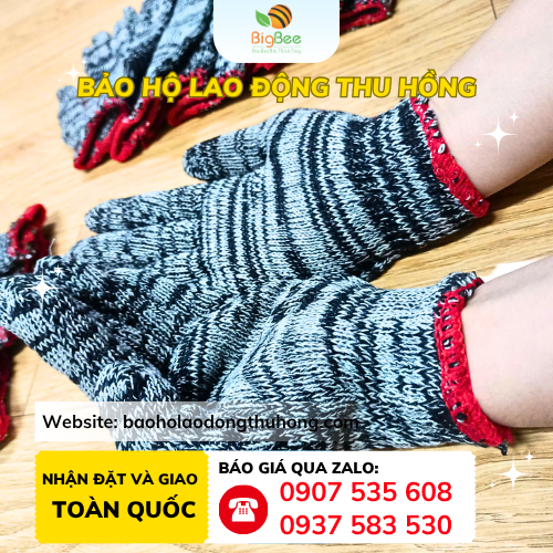 Găng tay muối tiêu 40g Găng tay muối tiêu 40g bảo hộ chất lượng cho cơ khí sản xuất