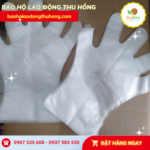 Găng tay nilon chế biến thực phẩm cho bếp ăn Găng tay nilon chế biến thực phẩm cho bếp ăn