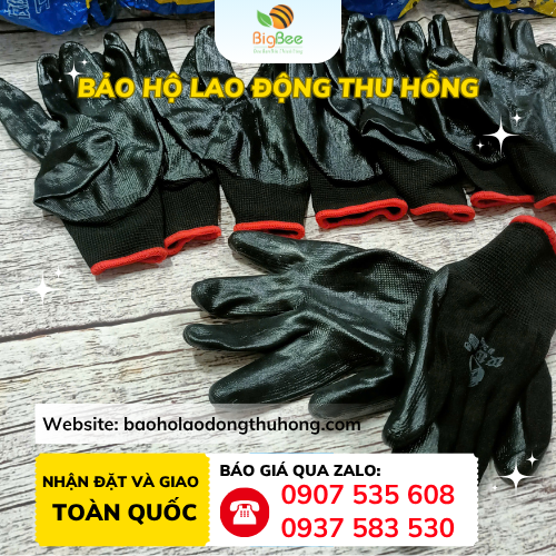 Găng tay phủ Nitrile đen 388 Găng tay phủ nitrile đen 388 chính hãng bịch 12 đôi