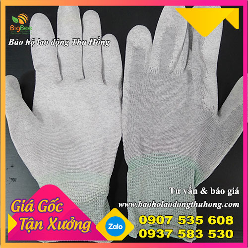 Găng tay phủ PU bàn chống tĩnh điện cao cấp Găng tay phủ PU bàn chống tĩnh điện cao cấp