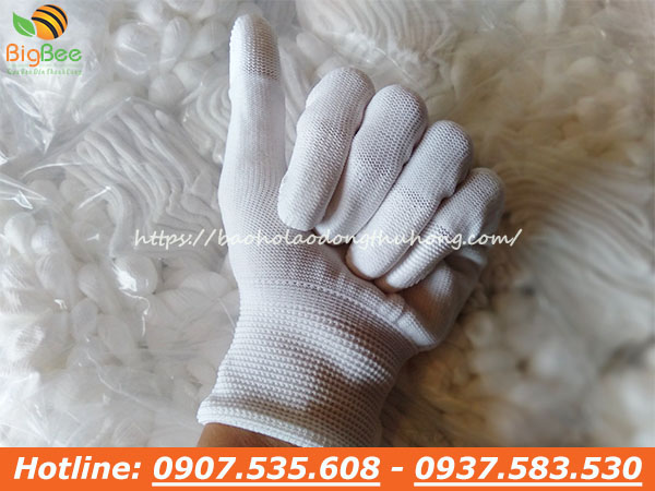 găng tay phủ PU đầu ngón rẻ nhất