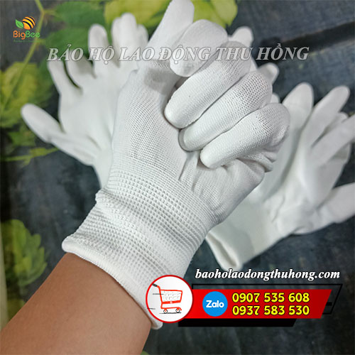 Găng tay PU phủ ngón tay cho công nhân điện lực Găng tay PU phủ ngón tay cho công nhân điện lực