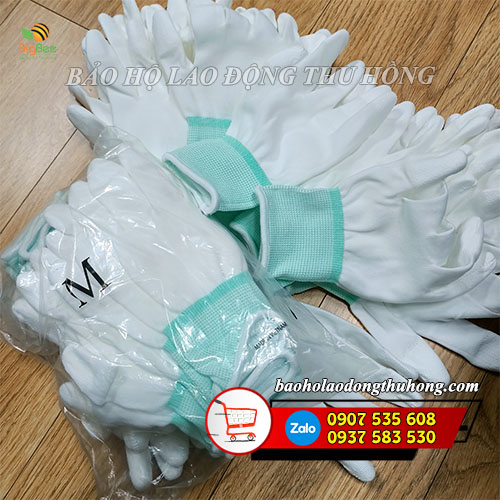 Găng tay PU phủ ngón tay đóng bịch sẵn 10 đôi Găng tay PU phủ ngón tay đóng bịch sẵn 10 đôi