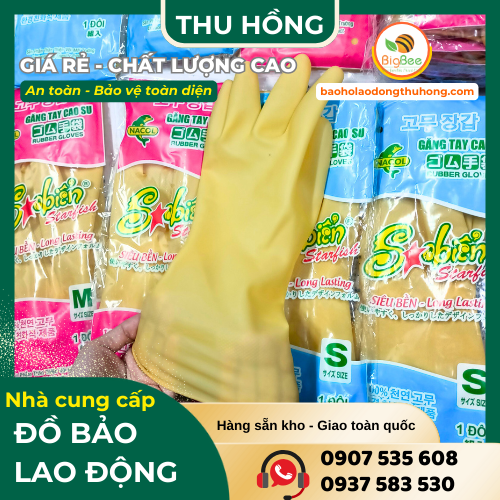 Găng tay rửa chén Sao Biển chống trượt hiệu quả Găng tay rửa chén Sao Biển chống trượt hiệu quả
