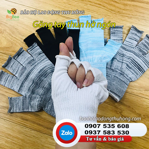 Găng tay thun hở 10 đầu ngón tay  Găng tay thun hở 10 đầu ngón tay 01