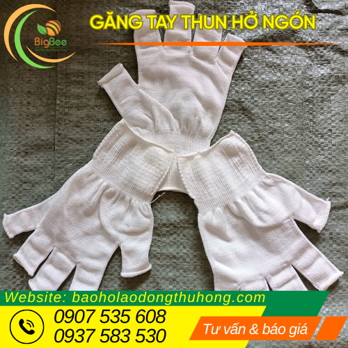 Găng tay thun hở ngón freesize nam nữ Găng tay thun hở ngón freesize nam nữ