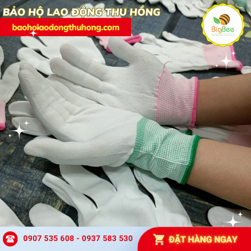 Găng tay thun kim 13 màu trắng bỏ sỉ toàn quốc Găng tay thun kim 13 màu trắng bỏ sỉ toàn quốc