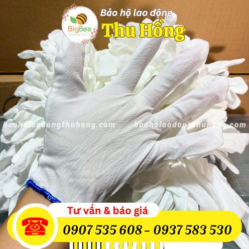 Găng tay thun T5 bo vải siêu mịn Găng tay thun T5 bo vải siêu mịn